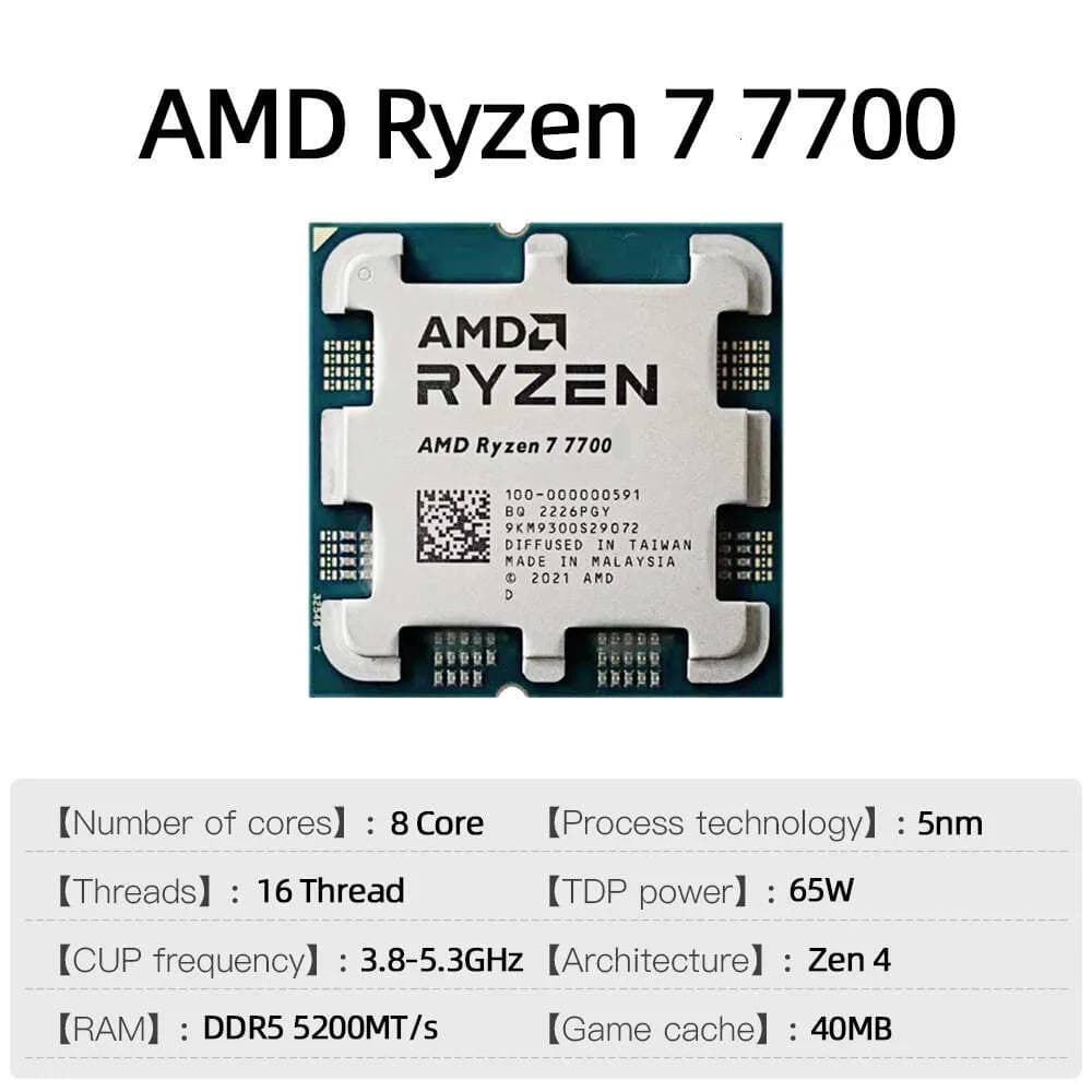 CPU AMD R7 7700 TRAY