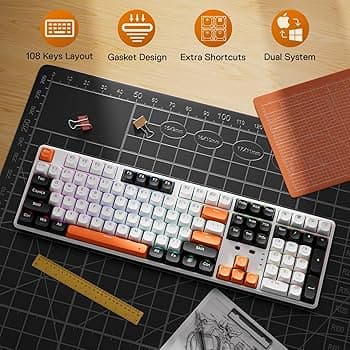 KEYBOARD REDRAGON K689WBO WYVERN PRO