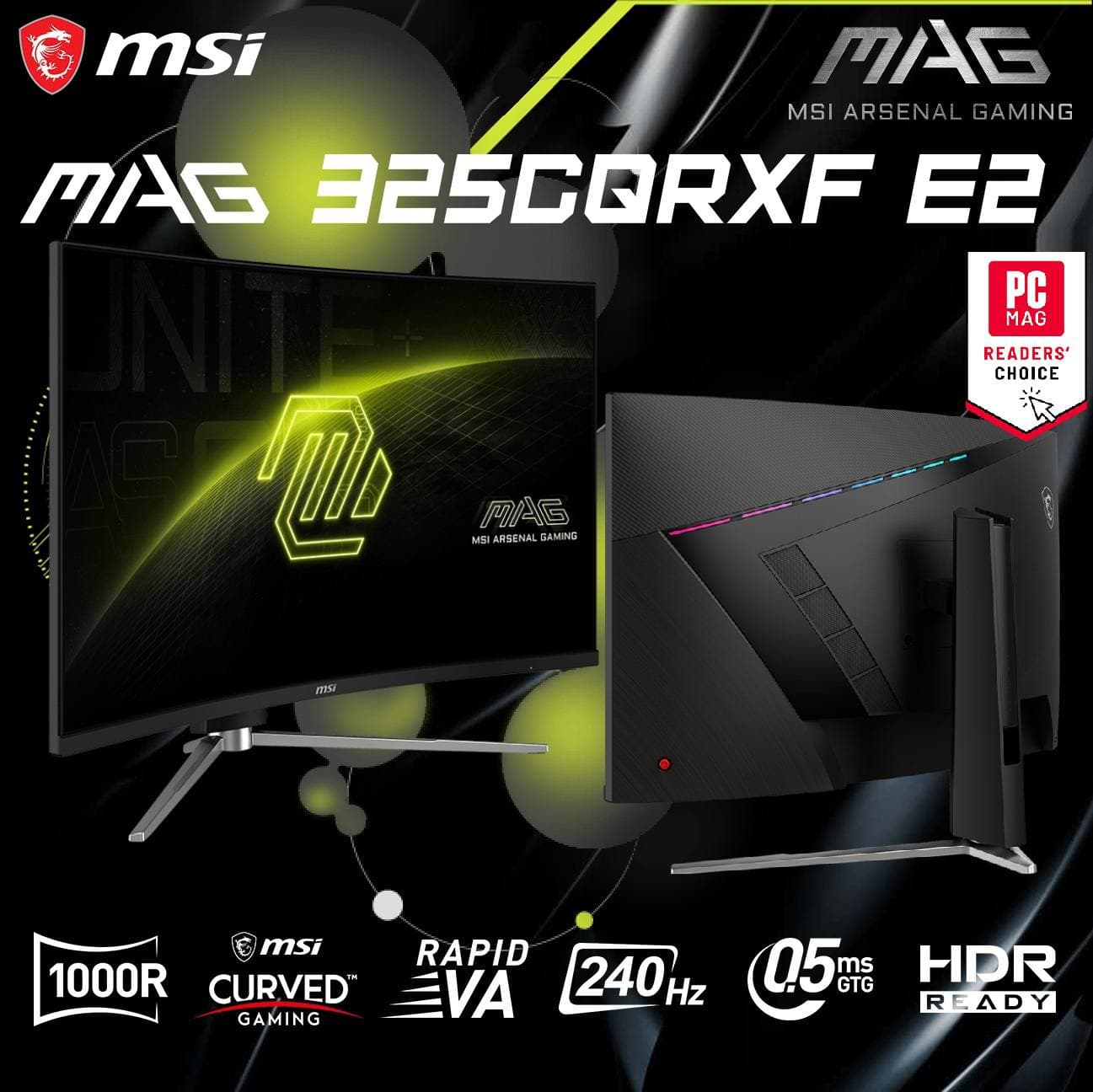 MONITOR MSI MAG 325CQRXF E2