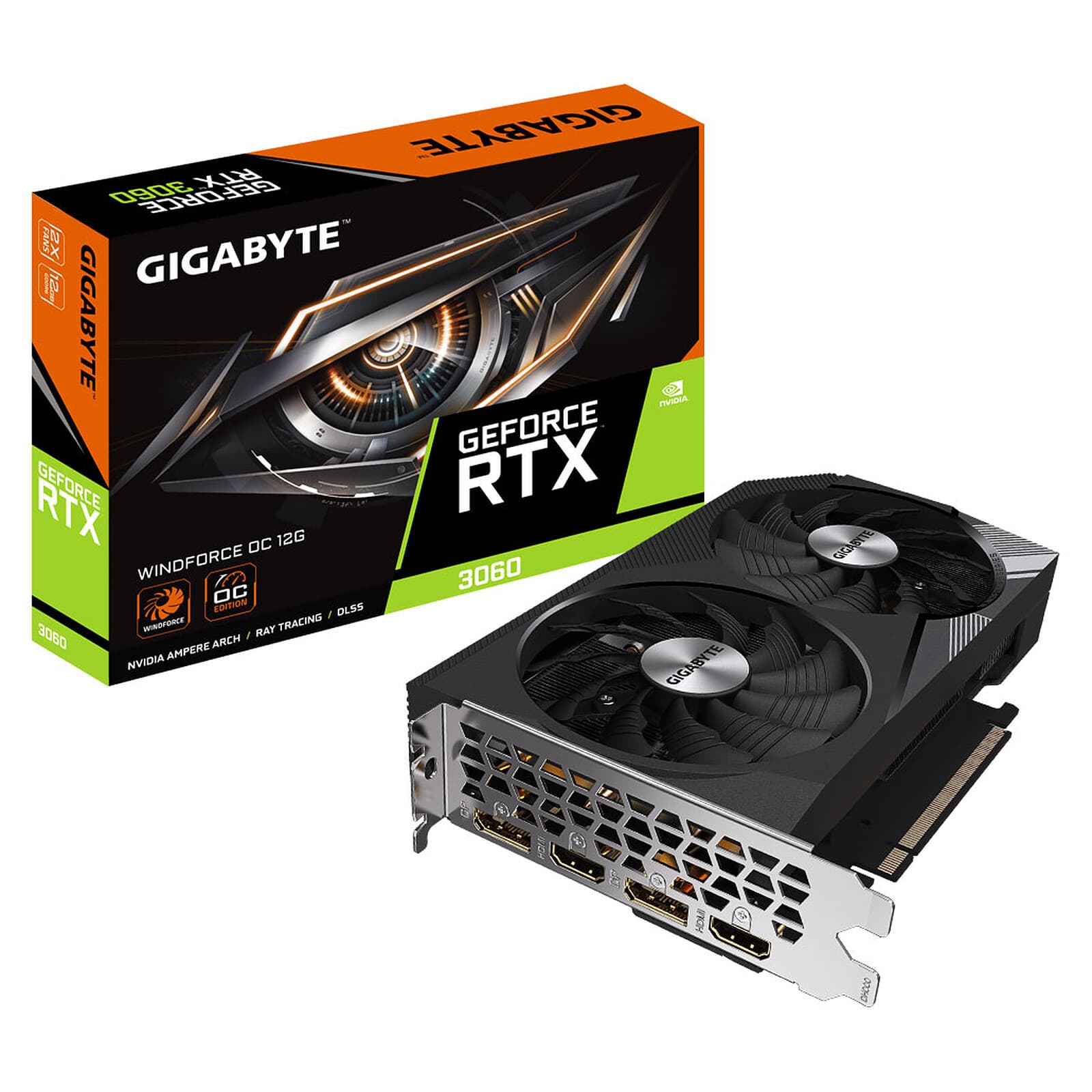 GPU GIGABYTE RTX 3060 WINDFORCE 12GB OC