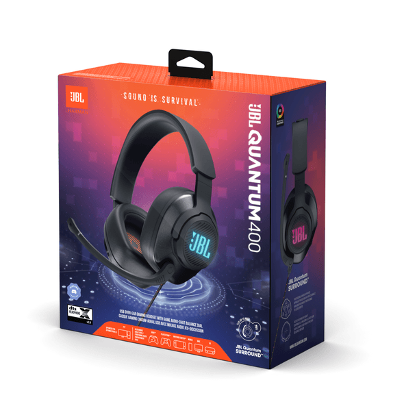 HEADSET JBL QUANTUM 400 AUX + USB 7.1
