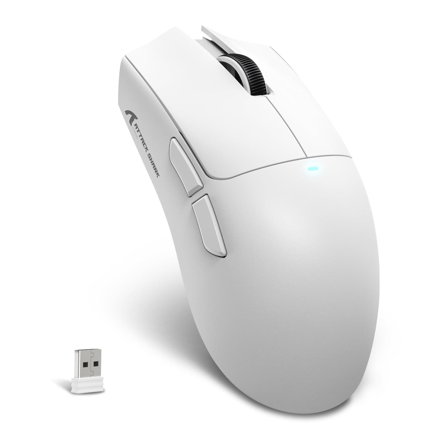 MOUSE ATTACK SHARK X11 SE WHITE EDITION WIRE + WIRELESS + BLUETOOTH